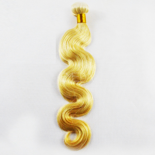 body wave blonde human hair extensions WJ14